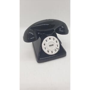 Rotary Telephone Salt & Pepper Shaker Set Vintage Retro Ceramic Phone Kitchen